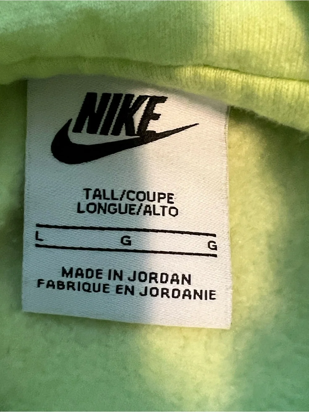 Nike Mens Sportswear Swoosh Club Fleece Hoodie Lemon 826433-736 Size Large